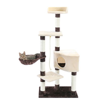 Multi-Level Cat Tree with Scratch Board