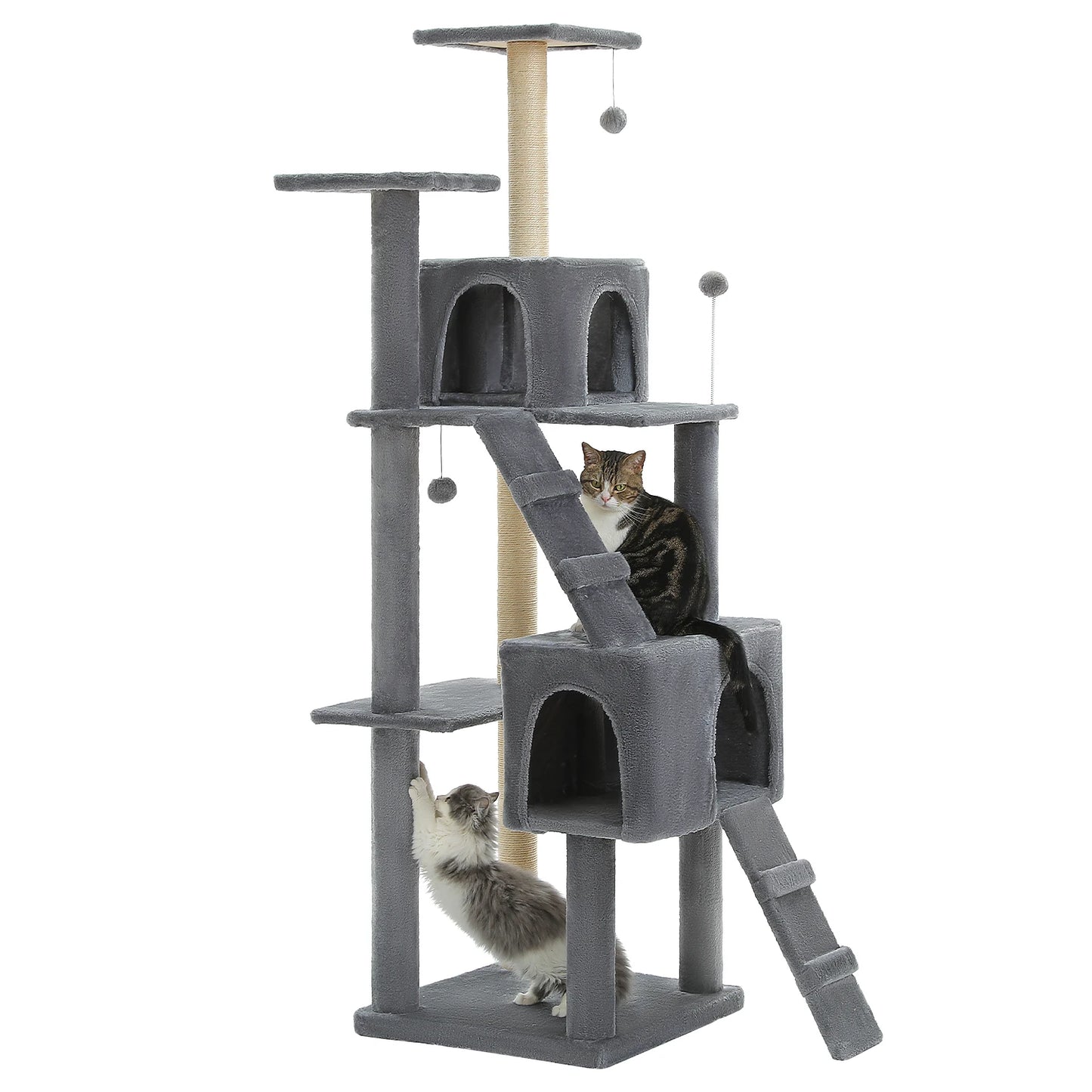 Multi-Level Cat Tree with Scratch Board