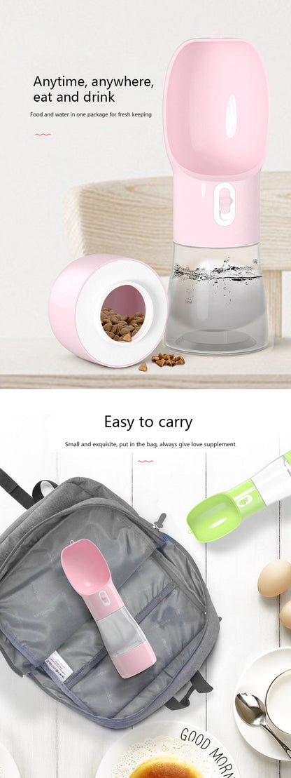 Portable Pet Dog Water Bottle Feeder