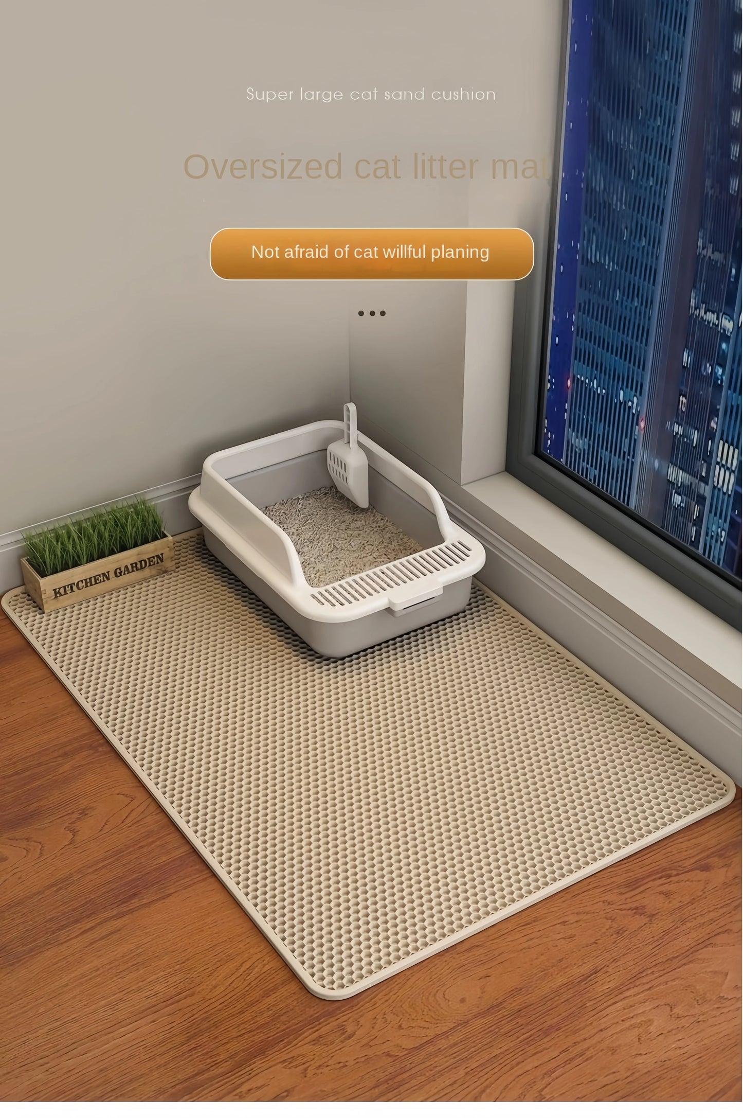 Eva Double Layer Waterproof Cat Litter Mat