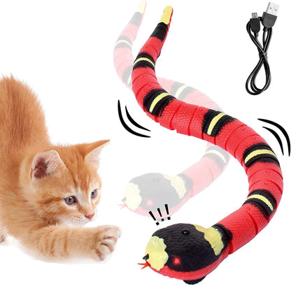 Smart Sensing Interactive Snake Toy For Pets