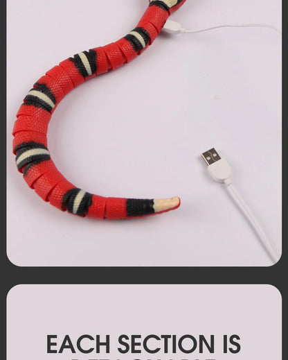 Smart Sensing Interactive Snake Toy For Pets