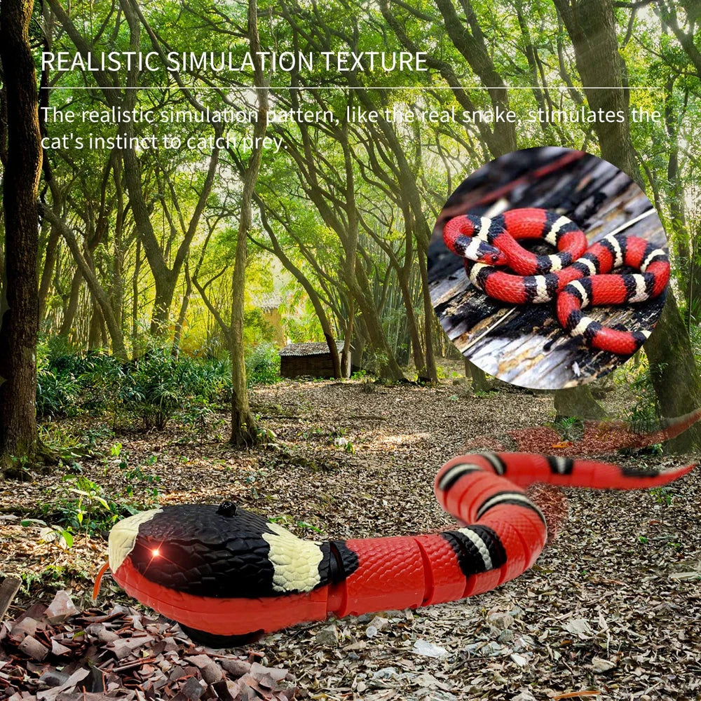 Smart Sensing Interactive Snake Toy For Pets