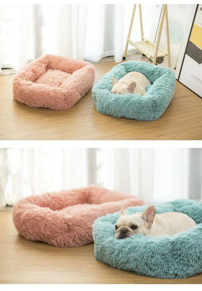 Rectangle Plush Dog Bed