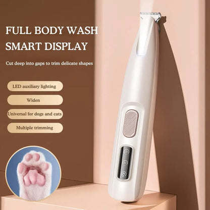 Waterproof Pet Shaver with Smart Display