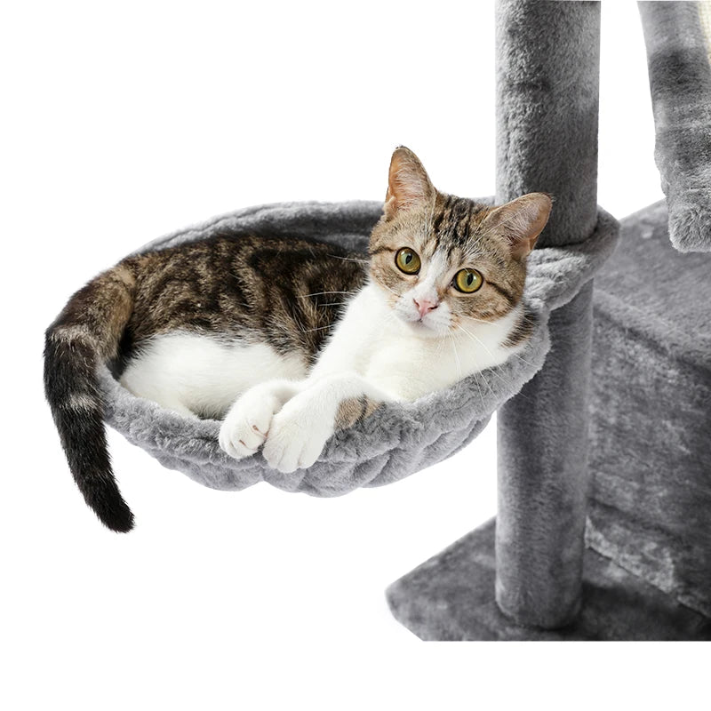 Multi-Level Cat Tree with Scratch Board