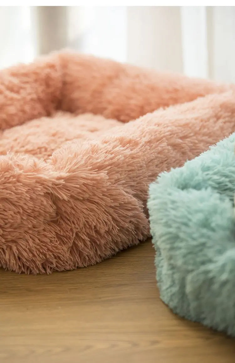 Rectangle Plush Dog Bed