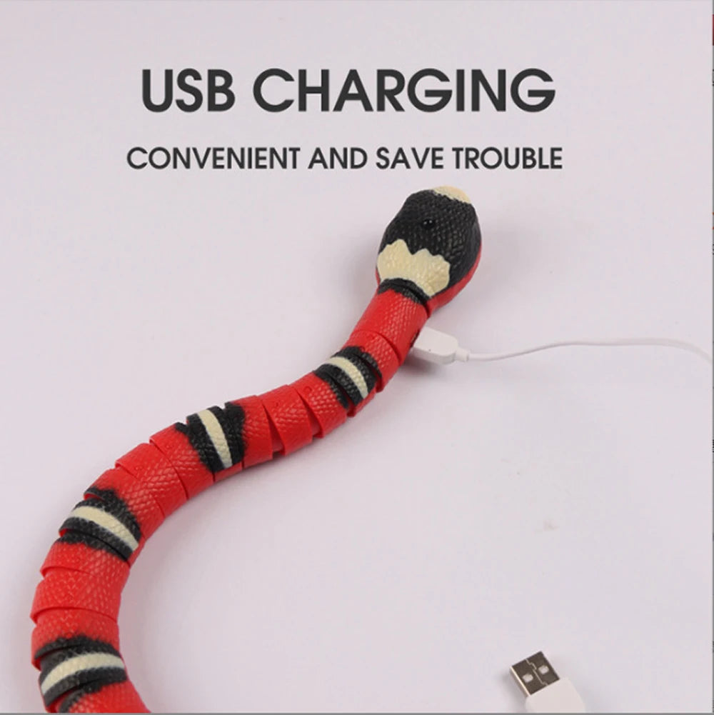 Smart Sensing Interactive Snake Toy For Pets