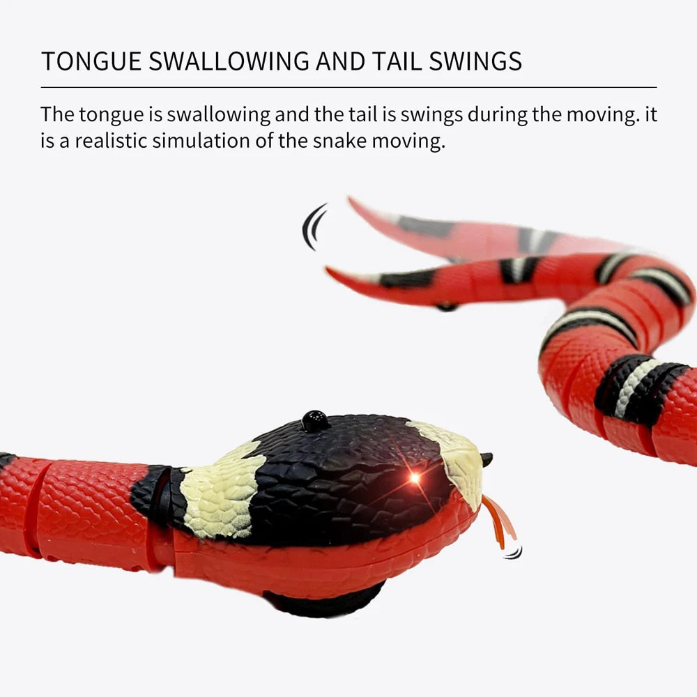 Smart Sensing Interactive Snake Toy For Pets