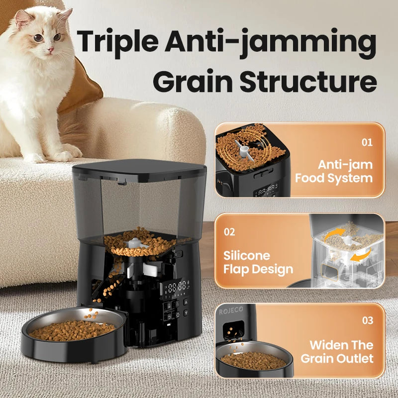 ROJECO Automatic Cat Feeder