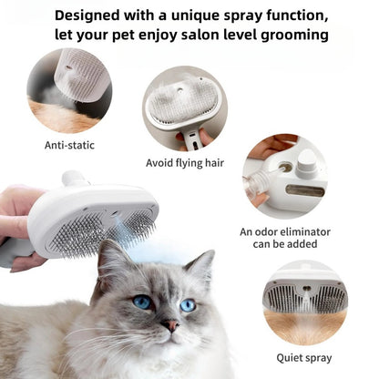 Pet Grooming Spray Comb - Remove Loose Hair & Fluff