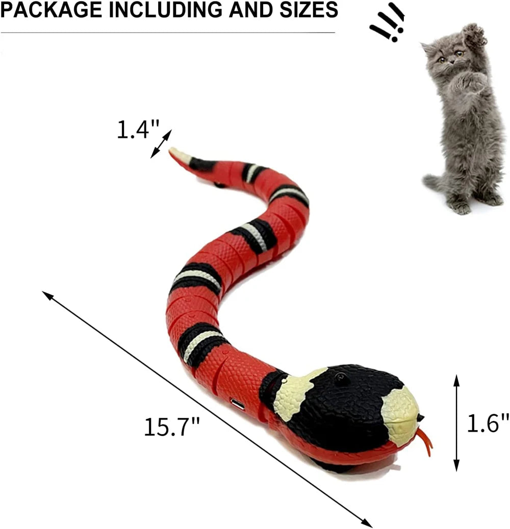 Smart Sensing Interactive Snake Toy For Pets