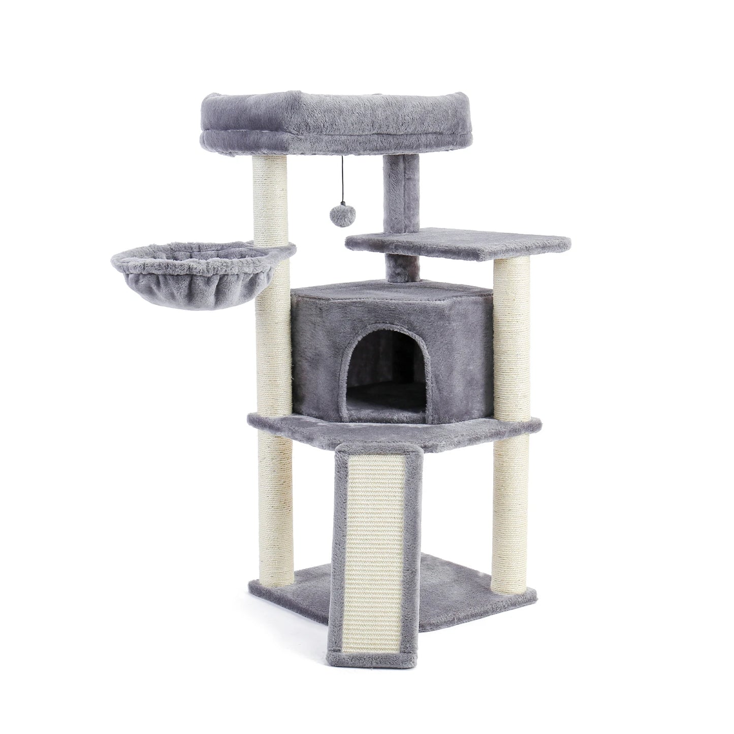 Multi-Level Cat Tree with Scratch Board