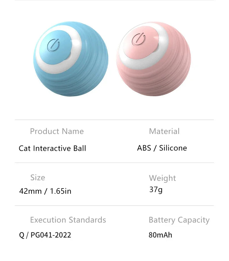 USB Charging Interactive Cat Ball Toy