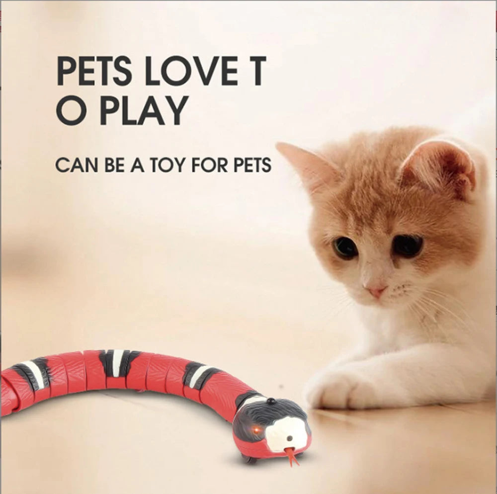 Smart Sensing Interactive Snake Toy For Pets