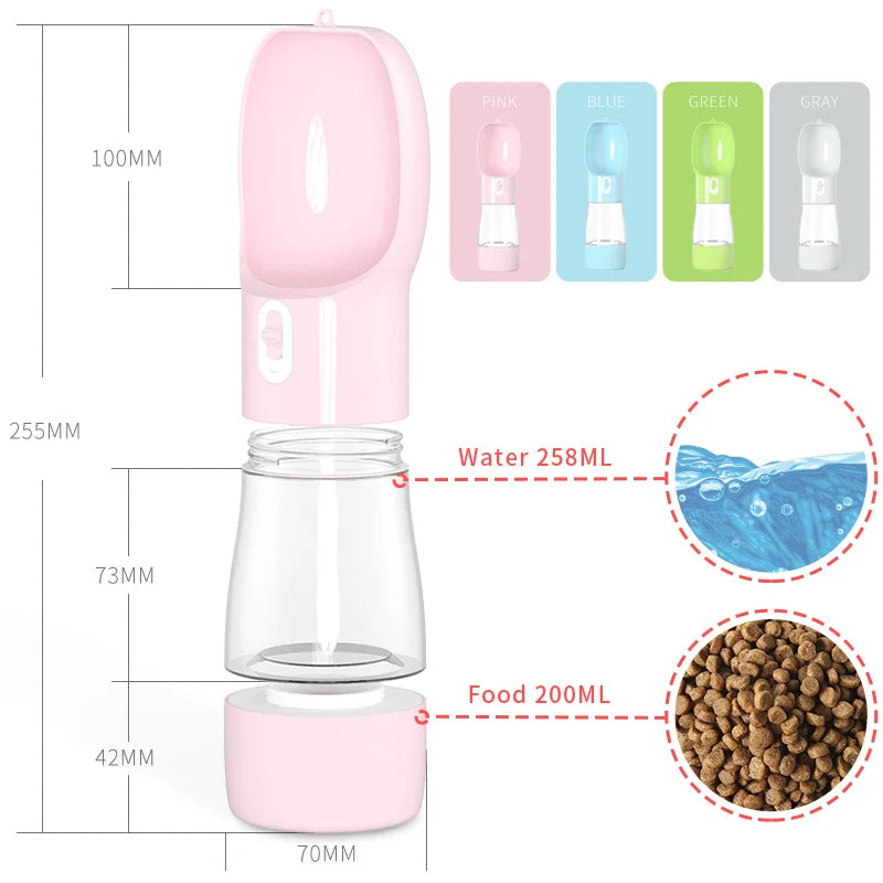 Portable Pet Dog Water Bottle Feeder