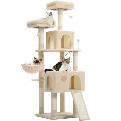 Multi-Level Cat Tree with Scratch Board