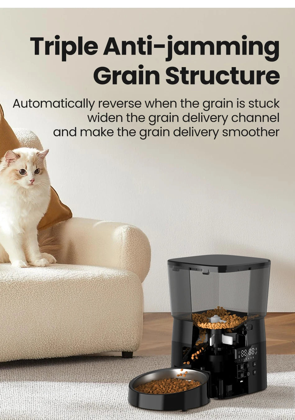 ROJECO Automatic Cat Feeder