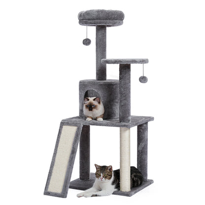 Multi-Level Cat Tree with Scratch Board