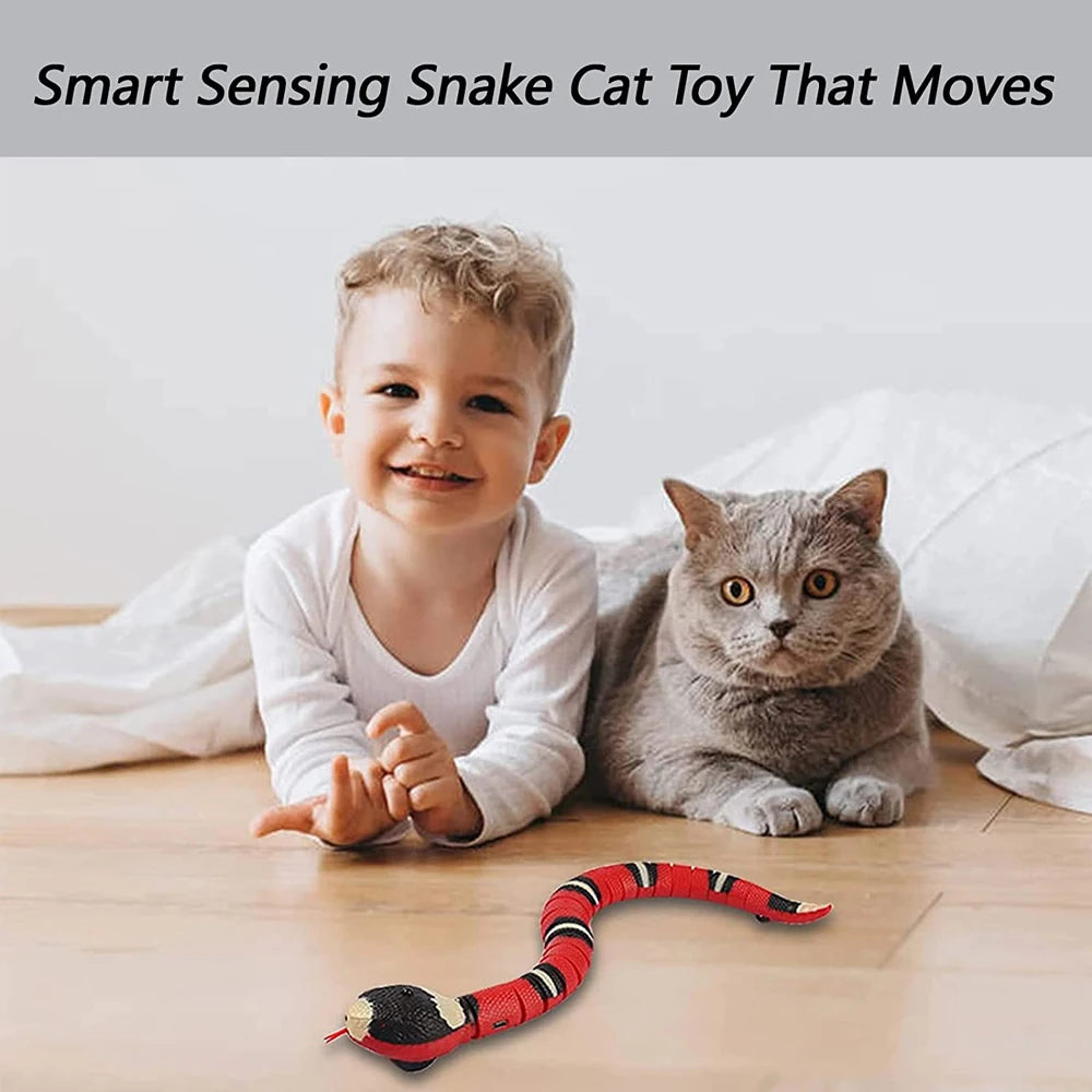 Smart Sensing Interactive Snake Toy For Pets