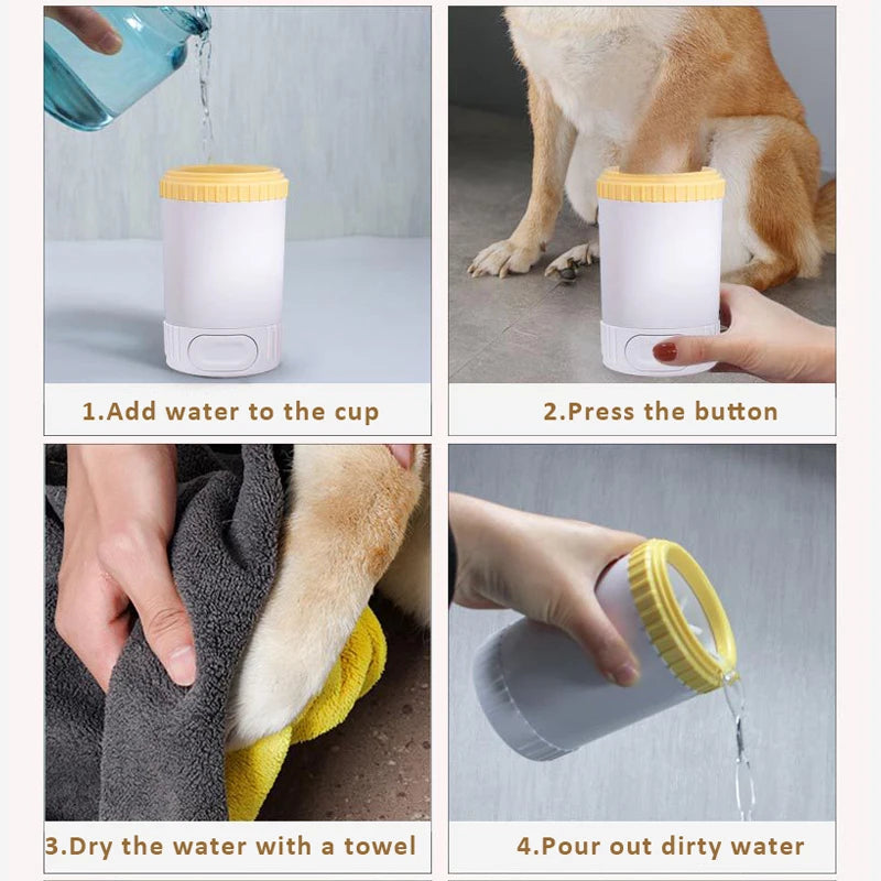 Semi-Automatic Dog Paw Washer