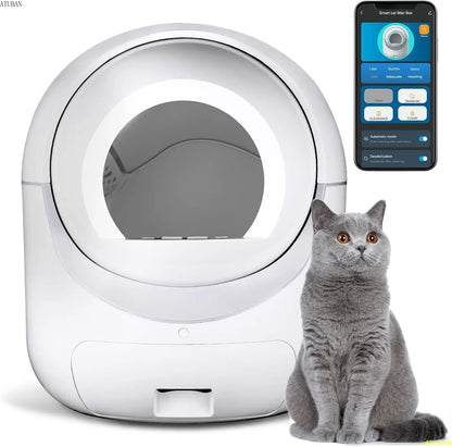 ATUBAN Automatic Self-Cleaning Cat Litter Box