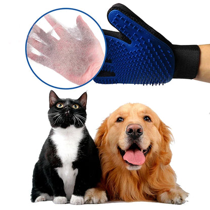 Silicone Pet Grooming Gloves Cats Hair Brush