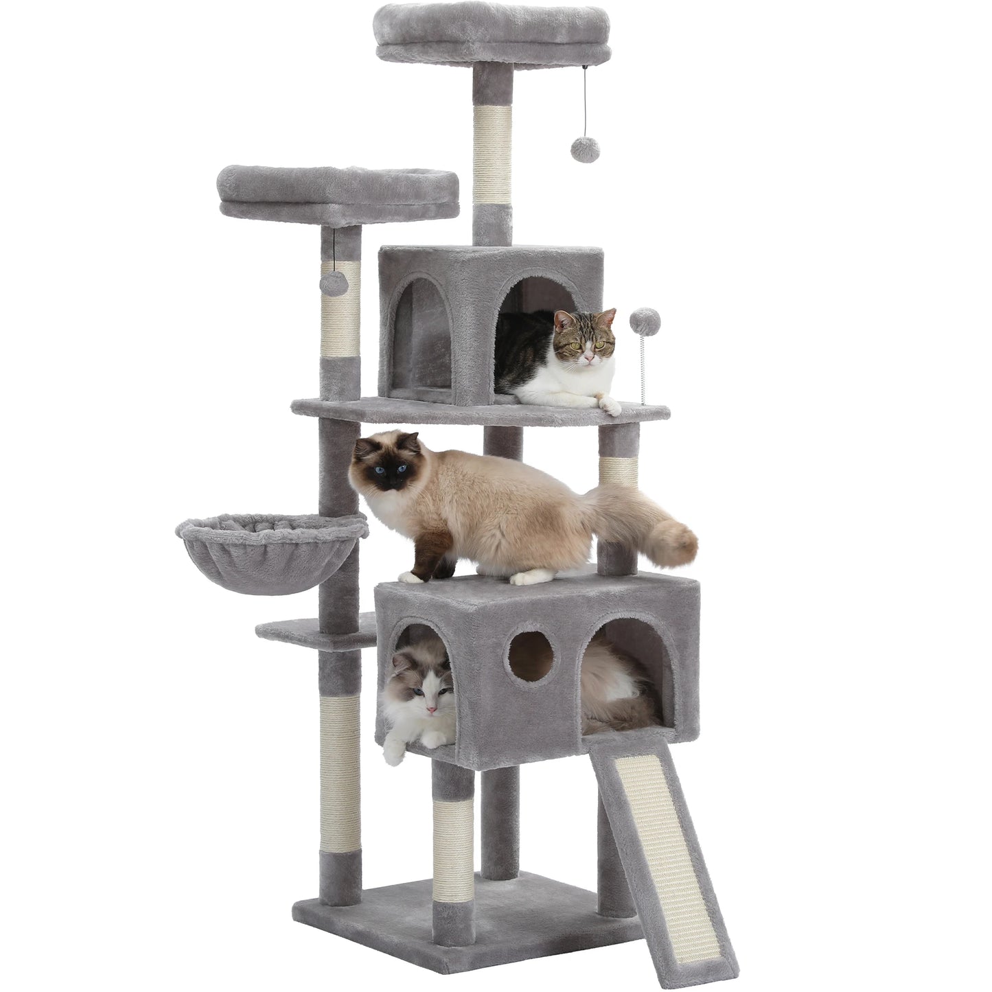 Multi-Level Cat Tree with Scratch Board