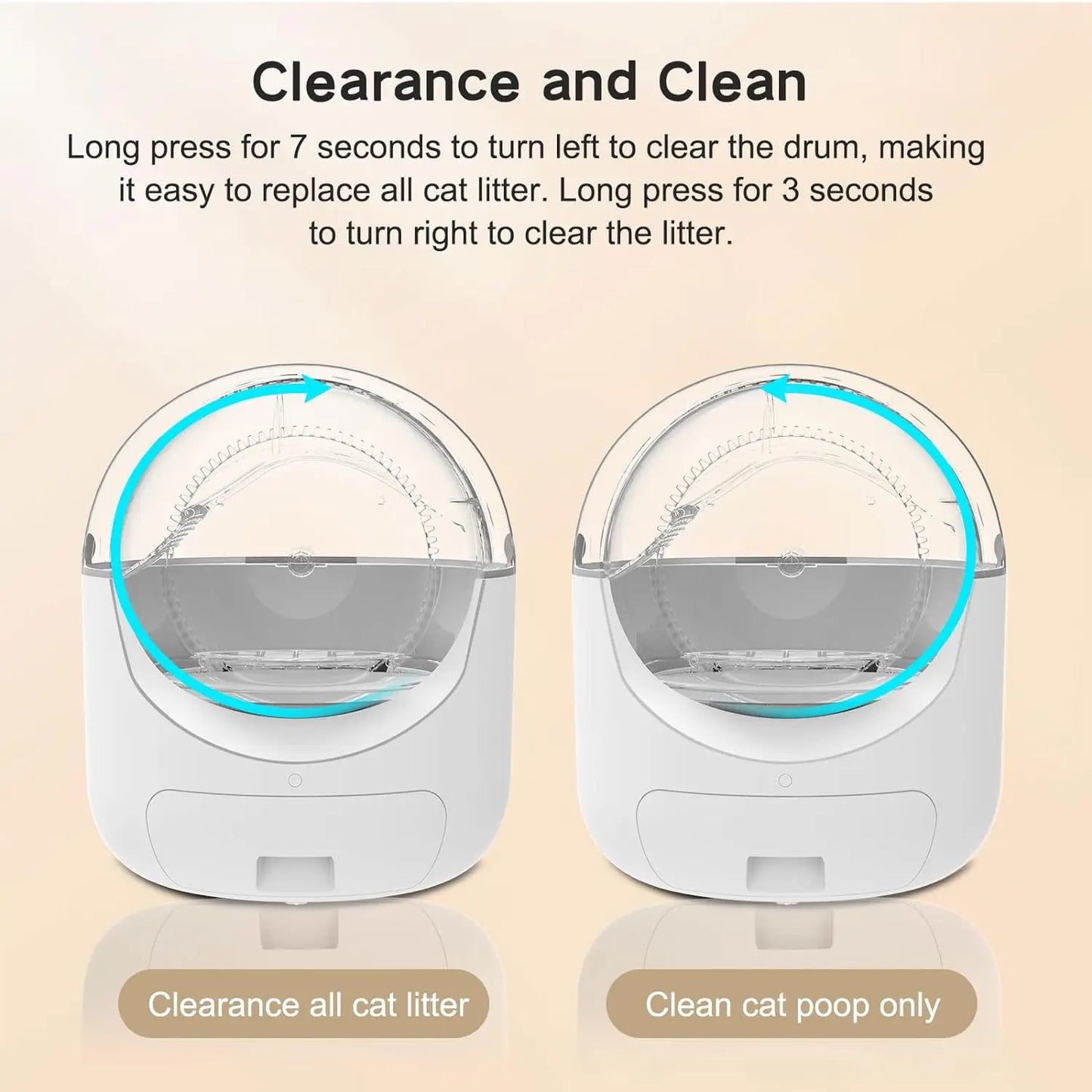 ATUBAN Automatic Self-Cleaning Cat Litter Box