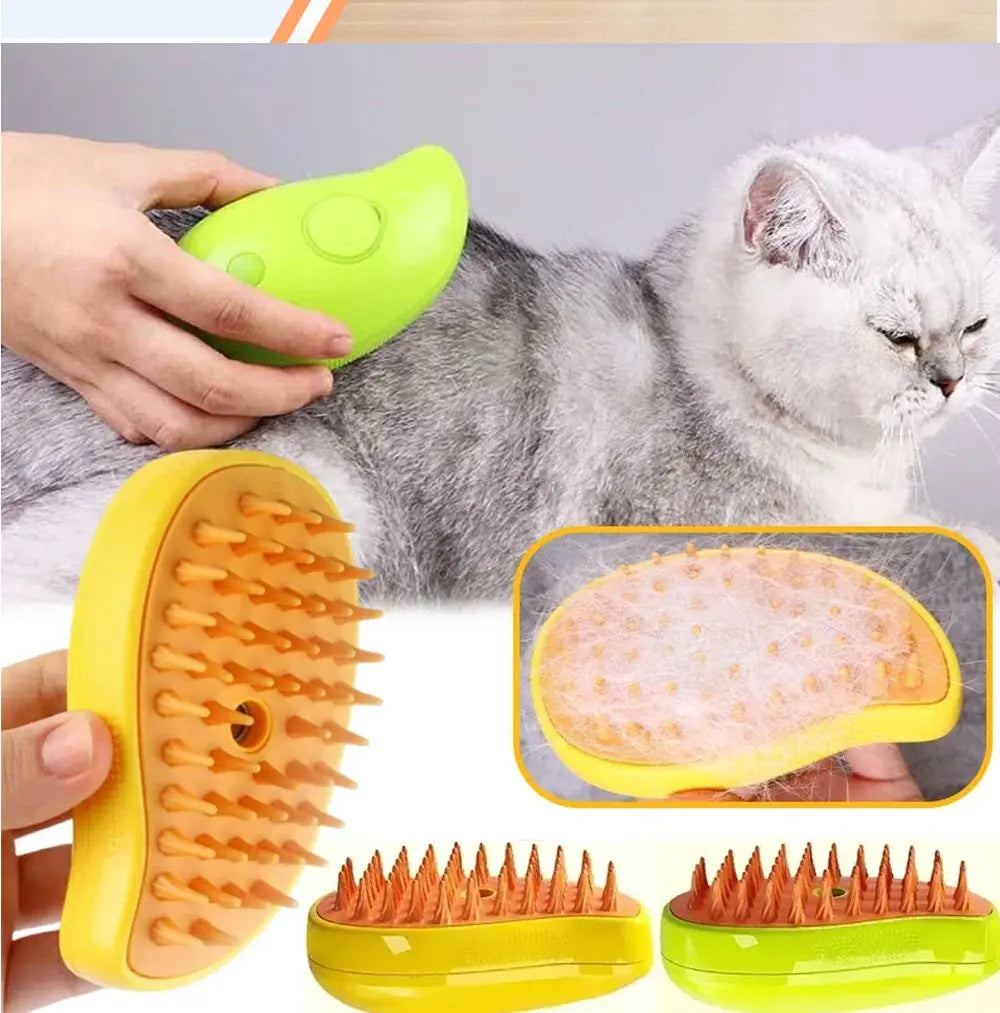 3-in-1 Steamy Brush Pets