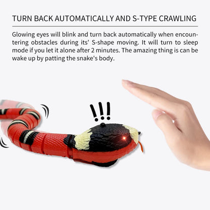 Smart Sensing Interactive Snake Toy For Pets