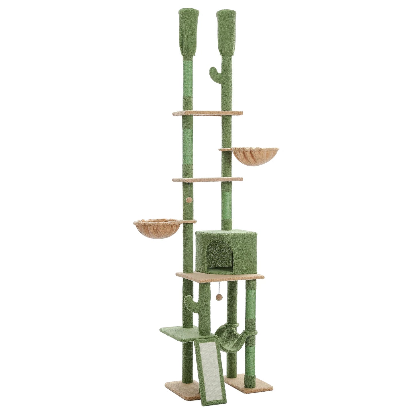 Cactus Cat Tree with Hammocks & Condos