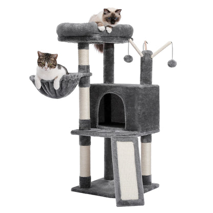 Multi-Level Cat Tree with Scratch Board