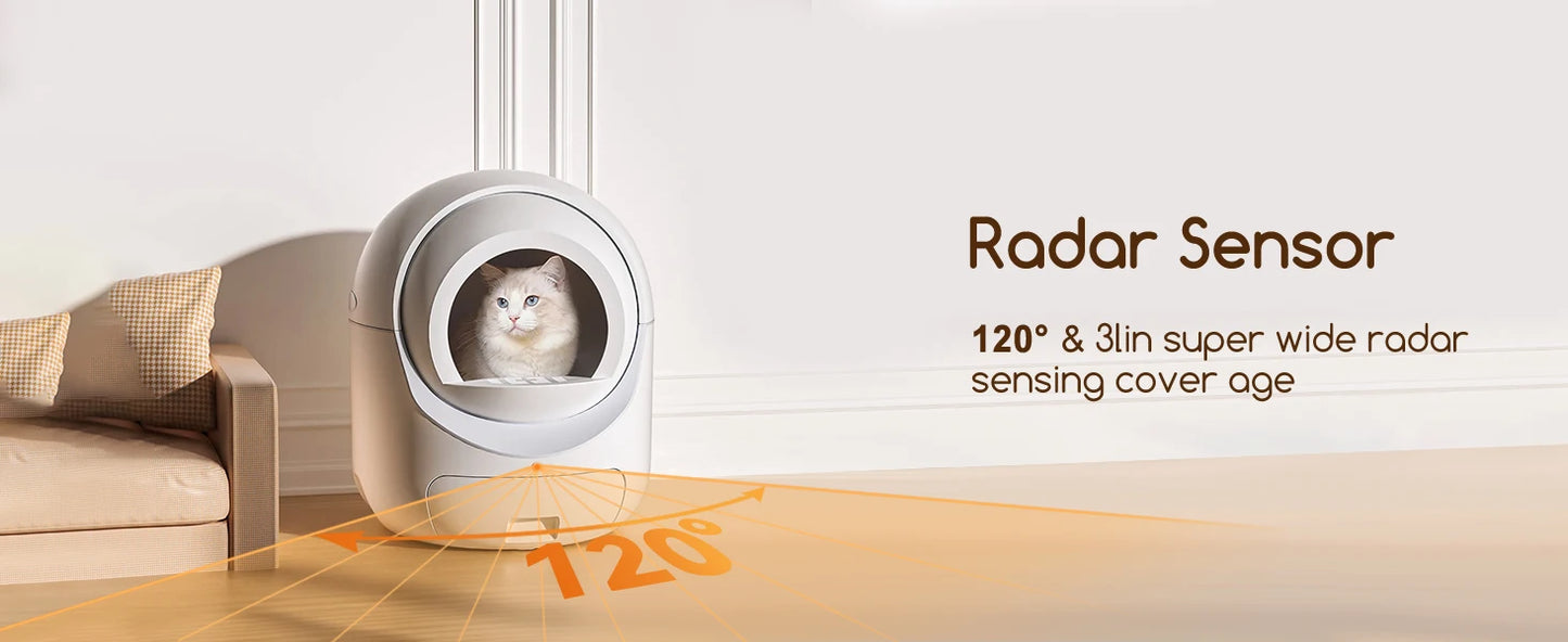 ATUBAN Automatic Self-Cleaning Cat Litter Box