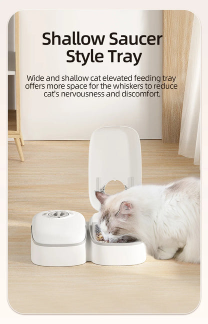 2 Meals Automatic Pet Feeder | Smart Cat Food Dispenser