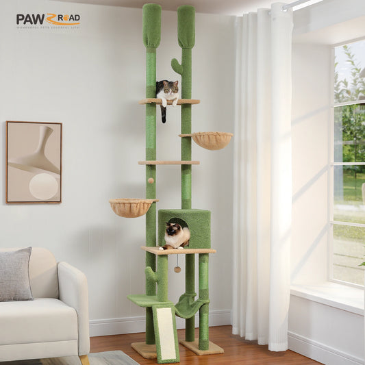 Cactus Cat Tree with Hammocks & Condos