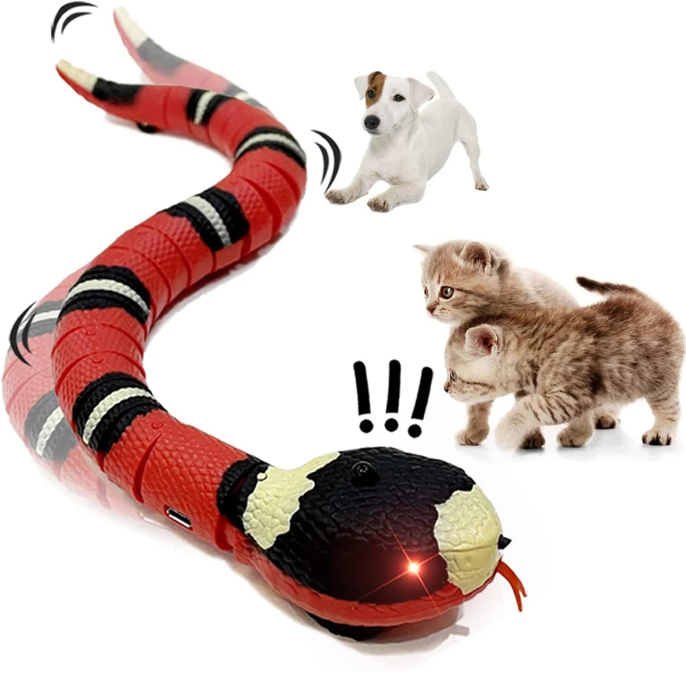 Smart Sensing Interactive Snake Toy For Pets