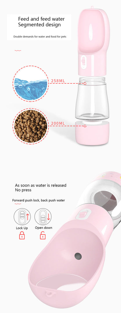 Portable Pet Dog Water Bottle Feeder